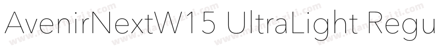 AvenirNextW15 UltraLight Regular字体转换